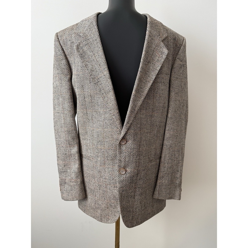 Tessuti of Pura Seta BY CARLO GRIFFONE Men's 100% Silk Blazer 42R NWOT Sharp